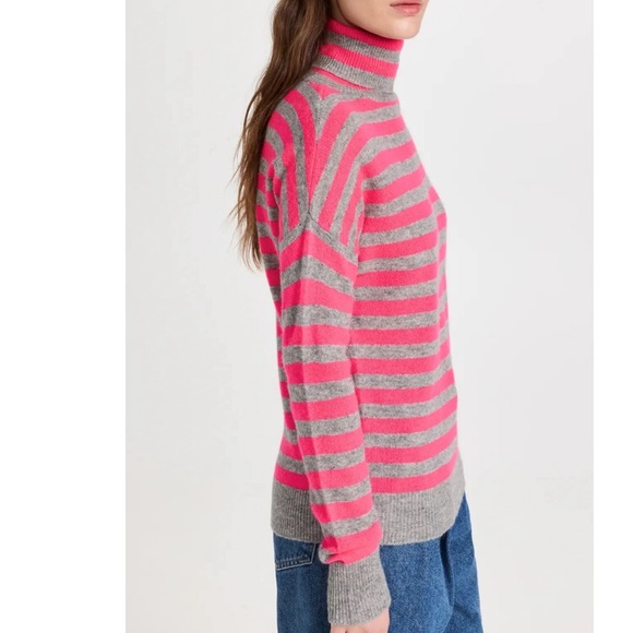 Jumper 1234 - Stripe Cashmere Turtleneck Pullover - Picture 2 of 8